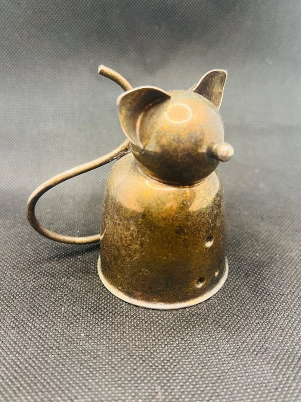 Vintage 1964 Napier Fat Cat Jigger #234 Silverplate 1 Oz Figural Barware Bertoll - Picture 13 of 15